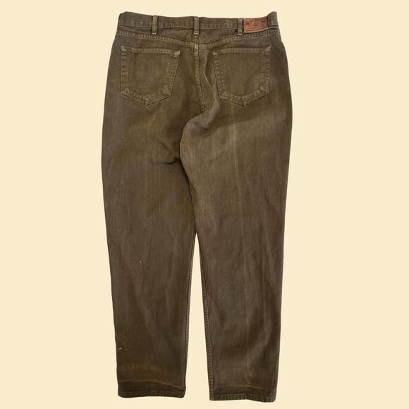 90s GAP denim pants, 38x32 mens loose fit dark green GAP denim mens jeans - Picture 7 of 7